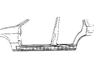 Накладка порога VAN WEZEL 5888103