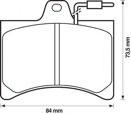 Комплект тормозных колодок, дисковый тормоз LUCAS GDB276
