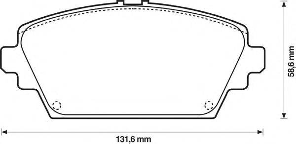 Комплект тормозных колодок, дисковый тормоз ROADHOUSE 26941