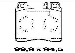 Комплект тормозных колодок, дисковый тормоз FTE BL1286A2