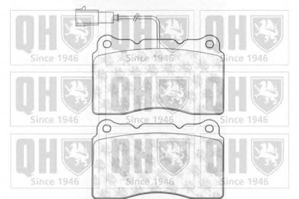 Комплект тормозных колодок, дисковый тормоз QUINTON HAZELL BP1080