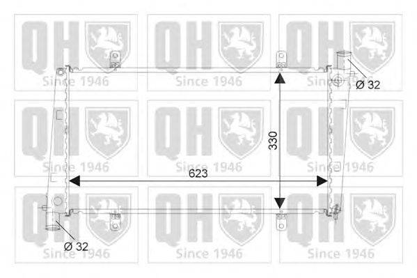 Радиатор, охлаждение двигателя QUINTON HAZELL QER2374