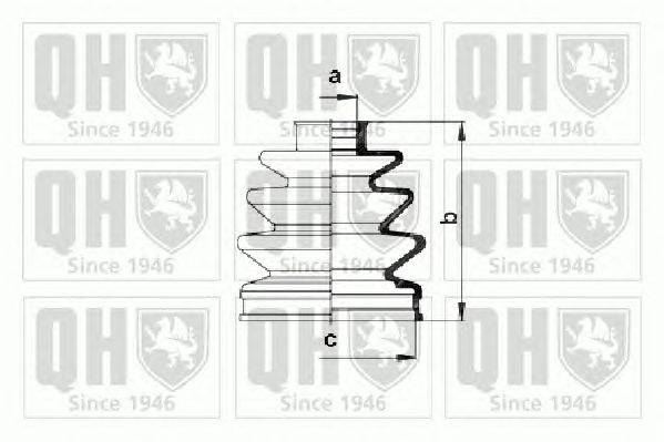 Комплект пылника, приводной вал QUINTON HAZELL QJB847