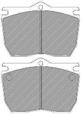Комплект тормозных колодок, дисковый тормоз FERODO FCV983