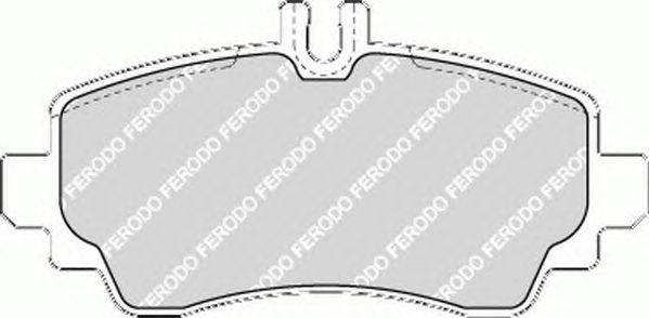 Комплект тормозных колодок, дисковый тормоз FERODO FDB1357