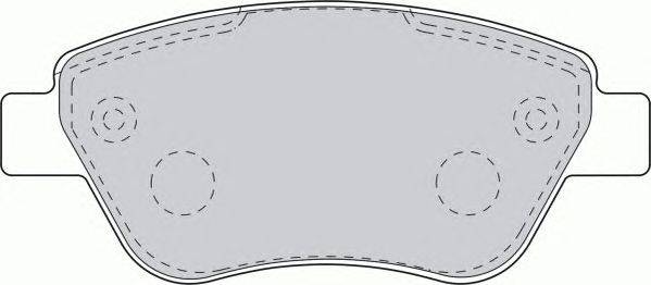 Комплект тормозных колодок, дисковый тормоз FERODO FDB1666