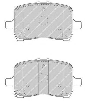 Комплект тормозных колодок, дисковый тормоз FERODO 24795