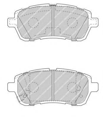 Комплект тормозных колодок, дисковый тормоз FERODO 24284