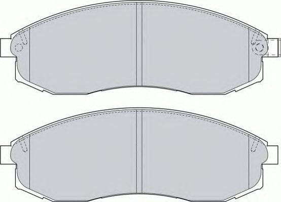 Комплект тормозных колодок, дисковый тормоз FERODO FSL1646