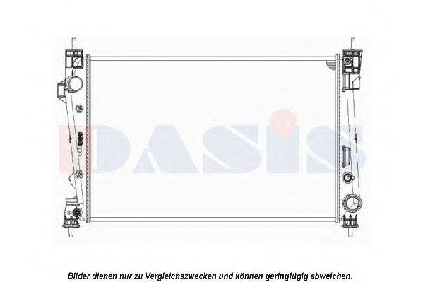 Радиатор, охлаждение двигателя AKS DASIS 010014N