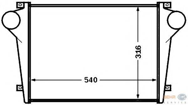 Интеркулер HELLA 8ML 376 776-731