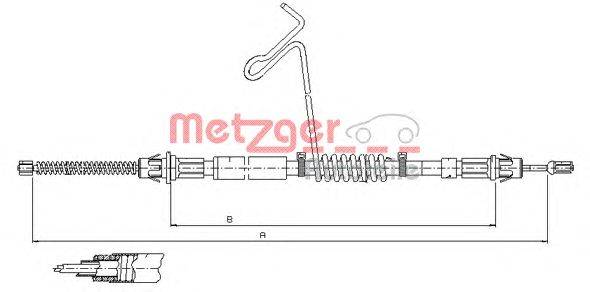 Трос, стояночная тормозная система METZGER 115574