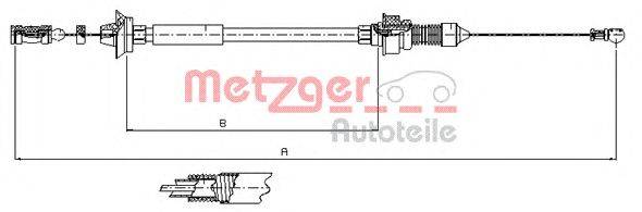 Тросик газа METZGER 1173.7