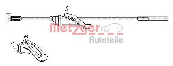 Трос, стояночная тормозная система METZGER 170686