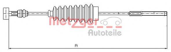 Трос, стояночная тормозная система METZGER 17.1417