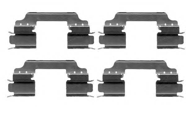 Комплектующие, колодки дискового тормоза HELLA 8DZ 355 203-151