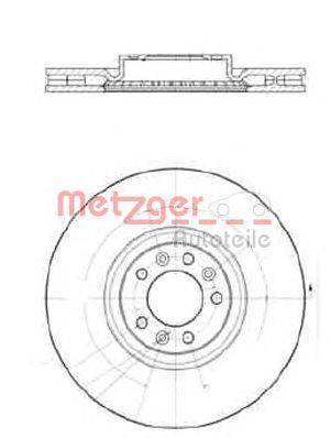 Тормозной диск METZGER 25259V