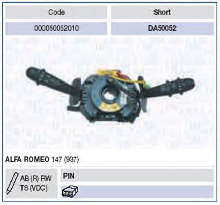 Выключатель на колонке рулевого управления MAGNETI MARELLI DA50052