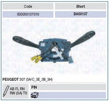 Выключатель на колонке рулевого управления MAGNETI MARELLI 000050137010