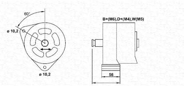 Генератор MAGNETI MARELLI 943356622010