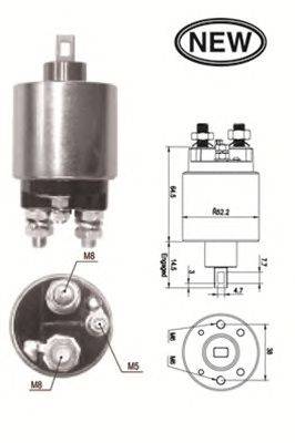 Тяговое реле, стартер LUCAS ELECTRICAL 230690