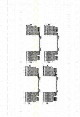 Комплектующие, колодки дискового тормоза TRISCAN 8105 101651