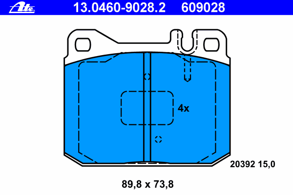 Комплект тормозных колодок, дисковый тормоз NECTO FD4137