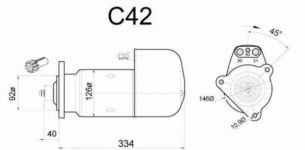 Стартер EFEL 22668