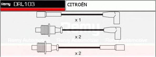 Комплект проводов зажигания DELCO REMY DRL103