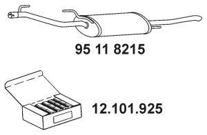 Глушитель выхлопных газов конечный EBERSPÄCHER 95 11 8215