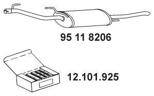 Глушитель выхлопных газов конечный EBERSPÄCHER 95 11 8206