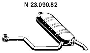 Глушитель выхлопных газов конечный TESH 230318