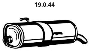 Глушитель выхлопных газов конечный TESH 210659