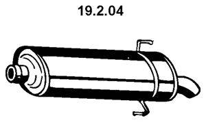 Глушитель выхлопных газов конечный WALKER 19068