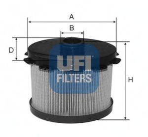 Топливный фильтр UFI 2668800