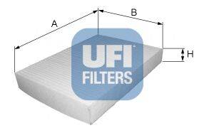 UFI (НОМЕР: 53.124.00) Фильтр, воздух во внутренном пространстве