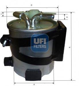 Топливный фильтр UFI 55.417.00