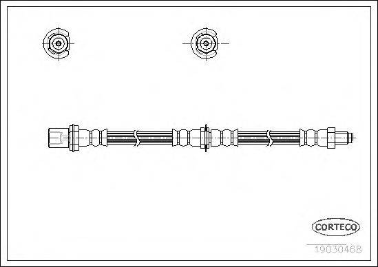 Тормозной шланг CORTECO 19030468