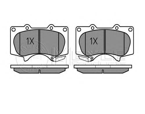 Комплект тормозных колодок, дисковый тормоз MEYLE 24024