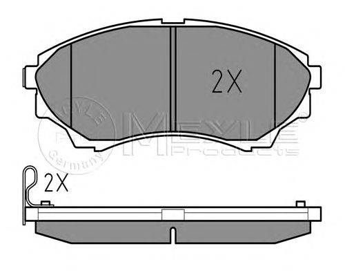 Комплект тормозных колодок, дисковый тормоз MAZDA UMY4-33-23Z