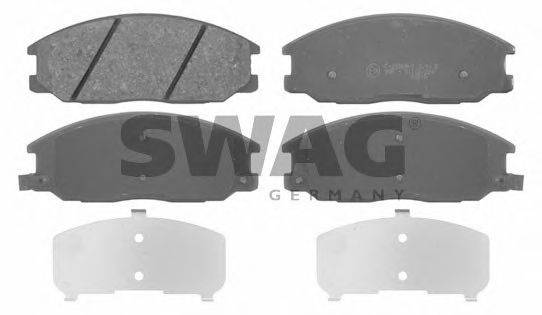 Комплект тормозных колодок, дисковый тормоз SWAG 23571