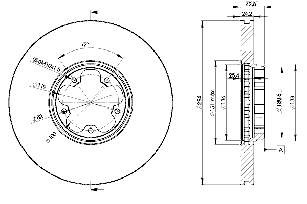 Тормозной диск ICER 78BD5613