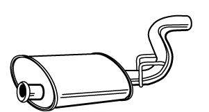 Глушитель выхлопных газов конечный WALKER 21459