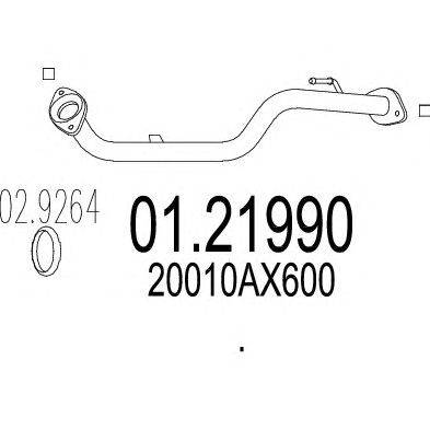 Труба выхлопного газа MTS 01.21990