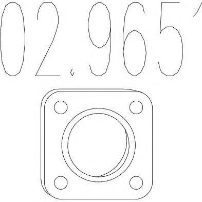 Прокладка, труба выхлопного газа MTS 02.9651