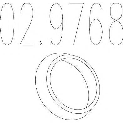 Уплотнительное кольцо, труба выхлопного газа BOSAL 256201