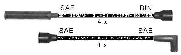 Комплект проводов зажигания BBT ZK1402