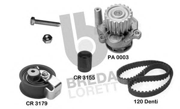 Водяной насос + комплект зубчатого ремня BREDA  LORETT KPA 0582A
