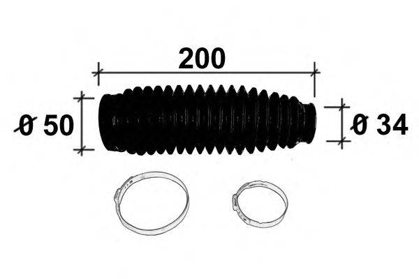 Комплект пылника, рулевое управление OCAP 0902137