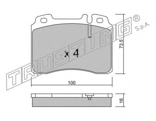 Комплект тормозных колодок, дисковый тормоз MERCEDES-BENZ 0024201920